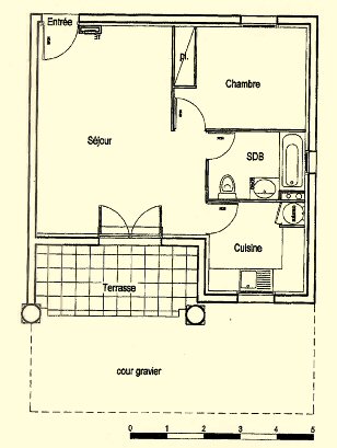 One-Bed Lot Plan